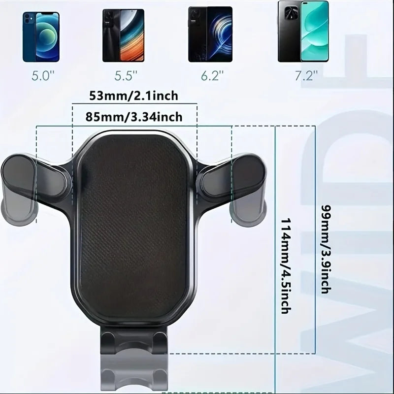 Car Air Vent Clip Mount Mobile GPS Support For 4.7-6.7 Inch Mobile Devices
