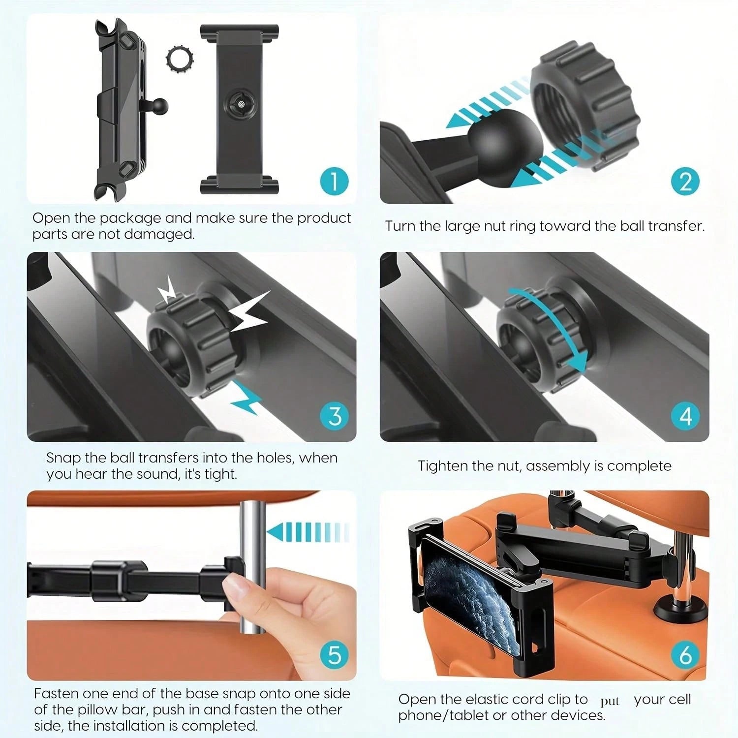 Headrest Tablet Mount