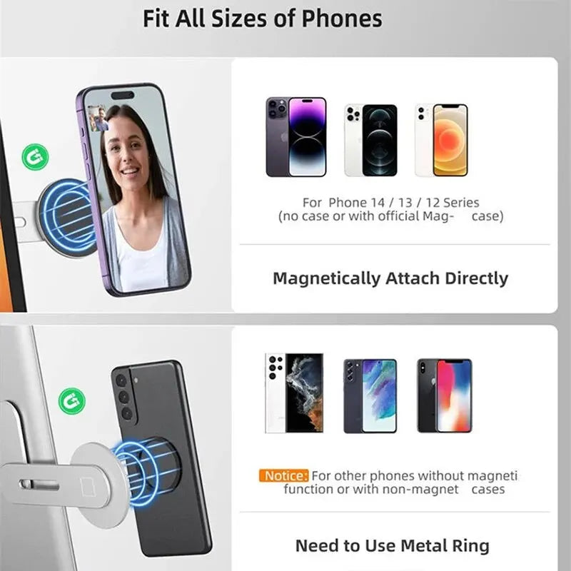 Ultra-thin magnetic foldable back mount