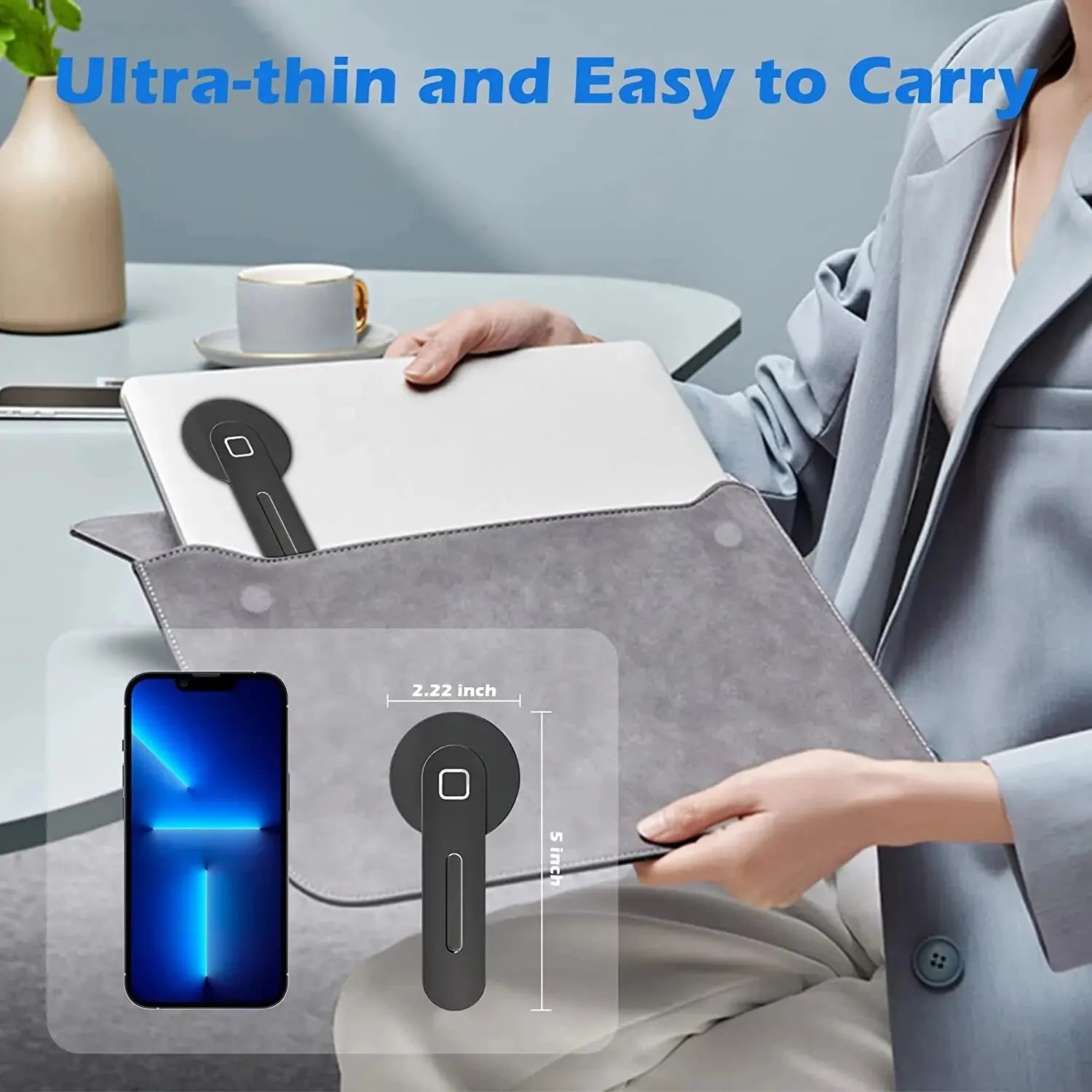 Ultra-thin magnetic foldable back mount