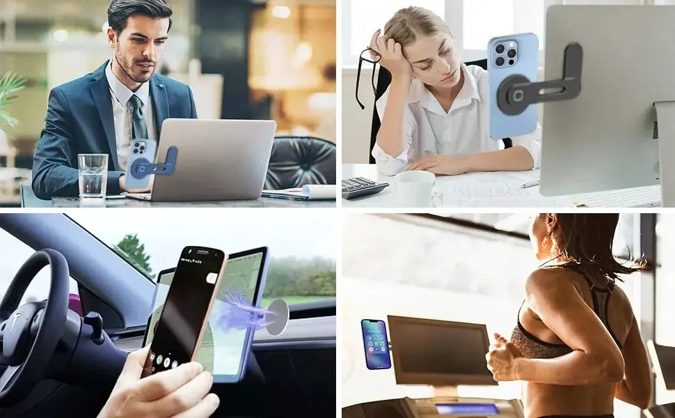 Ultra-thin magnetic foldable back mount