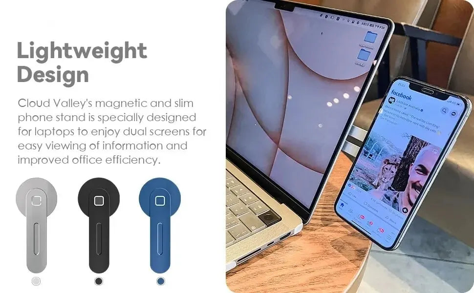 Ultra-thin magnetic foldable back mount
