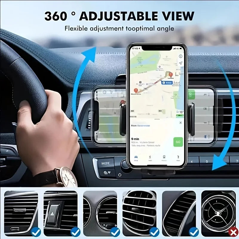 Car Air Vent Clip Mount Mobile GPS Support For 4.7-6.7 Inch Mobile Devices