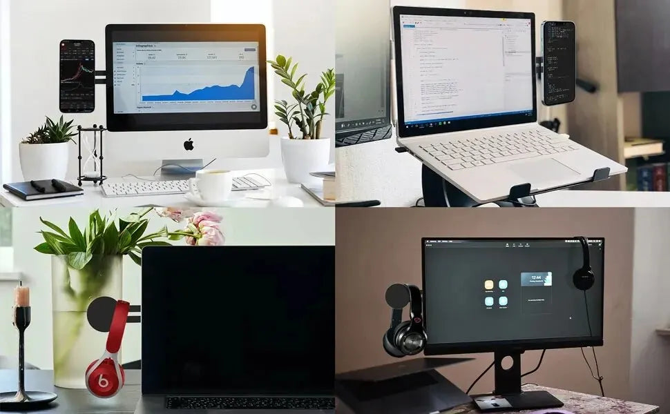 Ultra-thin magnetic foldable back mount