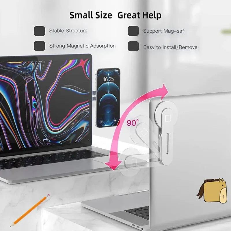 Ultra-thin magnetic foldable back mount
