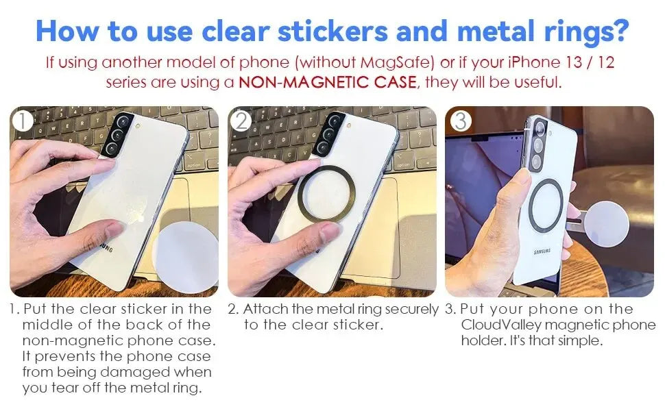 Ultra-thin magnetic foldable back mount
