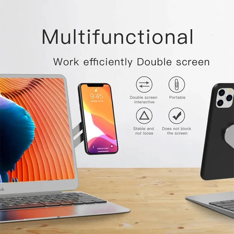 Ultra-thin magnetic foldable back mount